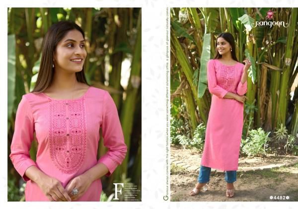 Rangoon Lightline Vol 12 Silk Casual Wear Kurti Collection